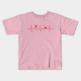 Love Figure Skating EKG Kids T-Shirt